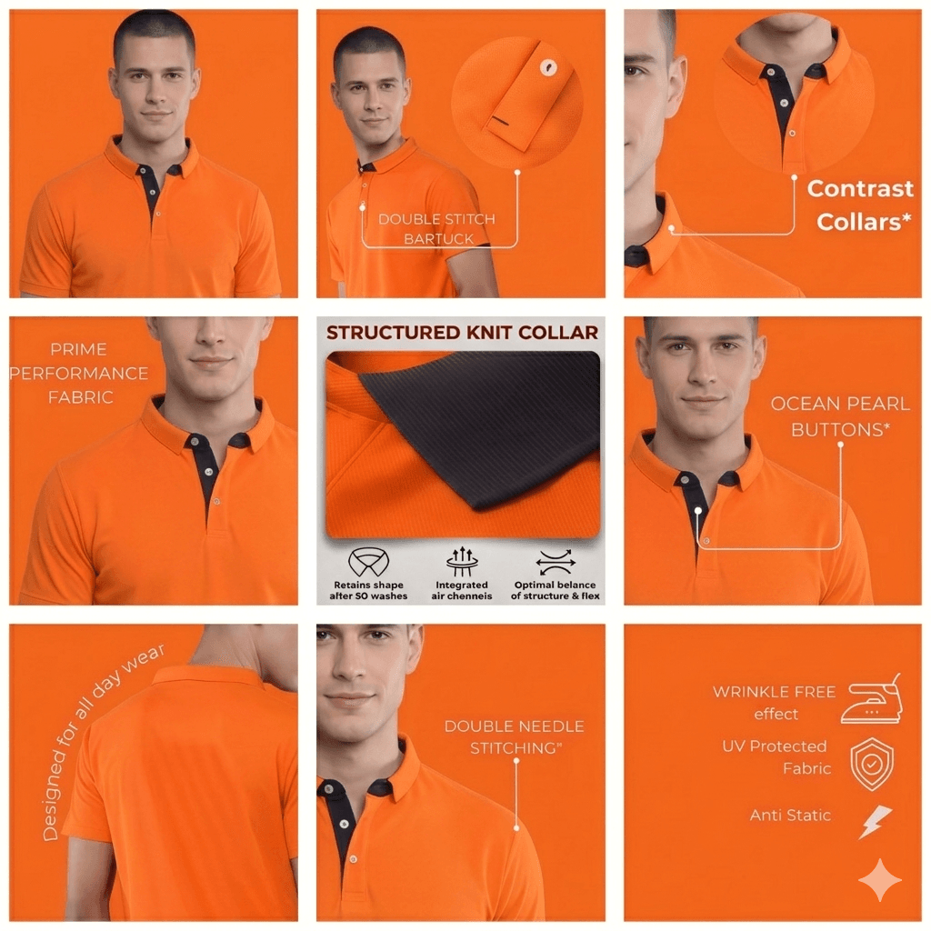 SAP 200 premium heavy-duty polo t-shirt
